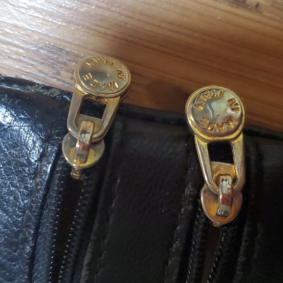 Vintage leather school florence zippered pouch - Picture 2 of 8